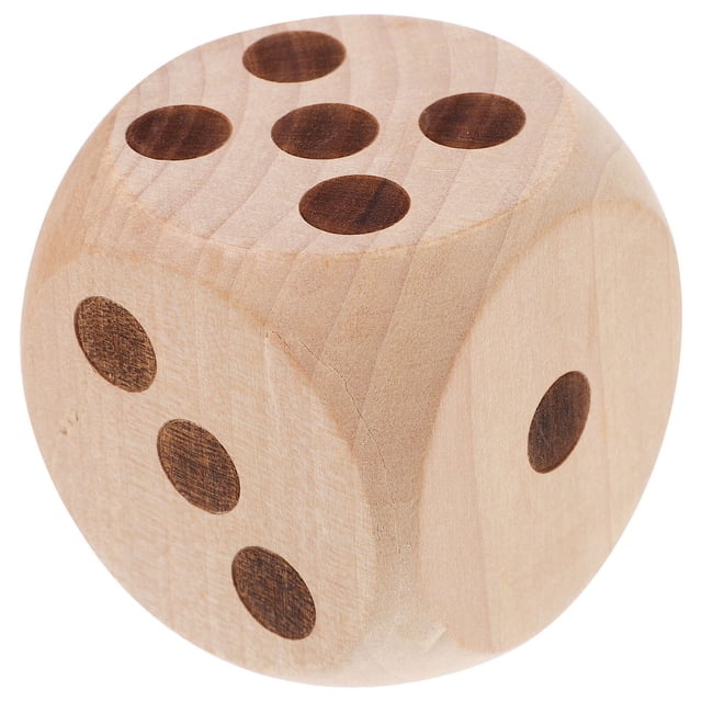 Dados de madera, dados grandes de madera, dados de juego, accesorios, dados de madera en blanco, dados de madera de puntos, dados de juego.