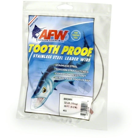 UPC: 0035926020412 | AFW Toothproof Stainless Wire-Brown 105 lb