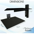 thumbnail image 2 of FEBTECH - Floating Shelf for Projector - Wall Entertainment Center Shelves - Floating Shelves for Tv,DVD Players, Games Consoles, Cable Boxes, TV Accessories, Black, 2 of 7
