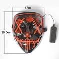 thumbnail image 2 of Máscara luminosa LED, máscara de terror de Halloween, bola de maquillaje, accesorios de disfraz, máscara facial de terror, 2 of 2