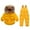 11 Yellow, variant on Toddler Snowsuit Two Piece Baby Girls Water-Resistant Snow Suit Set Hooded Winter Puffer Jacket and Snow Pants Warm Ski Suits
