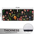thumbnail image 5 of Kitchen Rugs Sets Of 2,Colorful Mushroom Leaf Black Pattern Anti Fatigue Kitchen Mat Rugs Non Slip Washable,Decorative Kitchen Floor Mats for Kitchen,Sink,Laundry,17"x47"+17"x47", 5 of 5