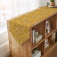thumbnail image 4 of Yellow Classic Table Runner Linen Burlap Table Runner 72 Inches Long Boho Vintage Western Rustic Dresser Scarves for Kitchen Island Coffee Dining Room Party Wedding Banquet Holiday Decoration 18"x72", 4 of 8