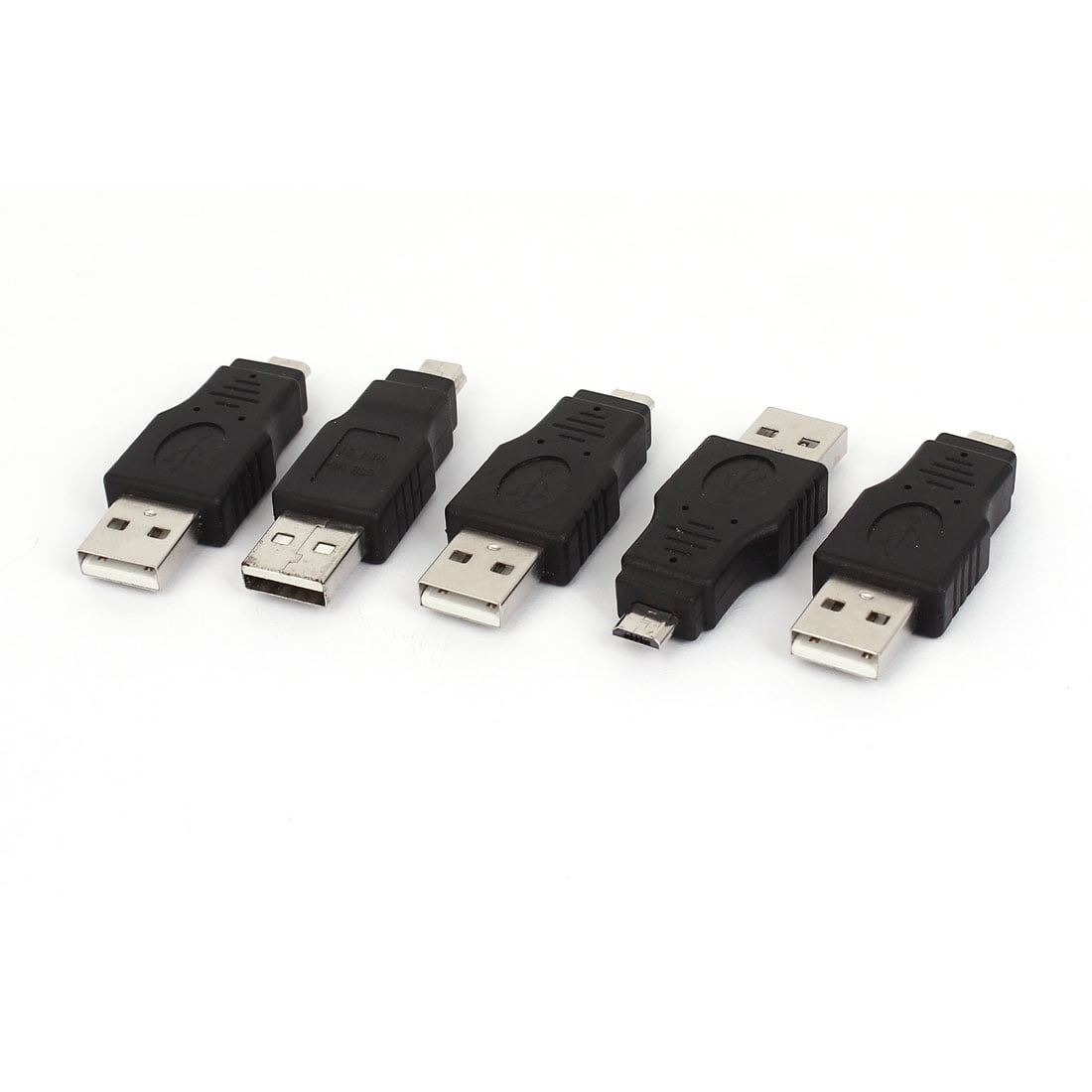 USB 2.0 Type A Male to Micro B Male Connector Convertor Adapter 5Pcs