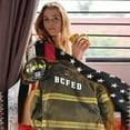 thumbnail image 4 of Custom Blanket, Custom Firefighter Gift, Firefighter Blanket, Gifts, Customized Firefighter Gift, Firefighter Wife, Firefighter Gift, Firefighter Gifts Blankets, 4 of 5