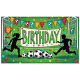 thumbnail image 5 of Soccer Themed Birthday Banner with Colorful Dots and Flags Background Party Decoration for Photography Props Birthday Party Supplies Backdrop Decor, 5 of 7