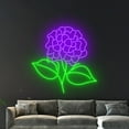 thumbnail image 3 of Handmadetneonsign Hydrangea Neon Sign, Hydrangea Flower Wall Art Decor, Florist Wall Decor, 3 of 5