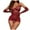 Red, variant on Ladies Lingerie Sexy See Through Mesh Solid Colour Dress With Gloves Lingerie Set Sexy Pajamas Suit Plus Size Micro Bikini Womens Red Bodysuit Sheer Mesh Dress Set Plus Size Strappy