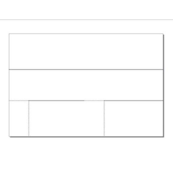 Mailer (8.5"x 11") w Reply Post Card, 2-UP on 12" x 18" White Cover - 100 Sheets