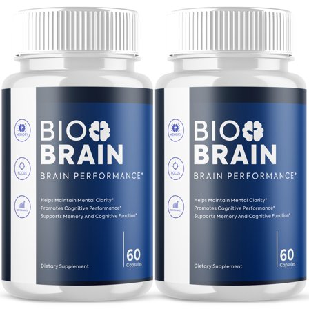 Bio Brain Advanced Formula Brain Support Pills Maximum Strength Supplement BioBrain 120 Capsules
