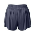 thumbnail image 6 of IWRICH Flowy Shorts for Women Butterfly Shorts 2 in 1 Athletic Workout Gym Biker Running Shorts with Pockets Navy XL, 6 of 6