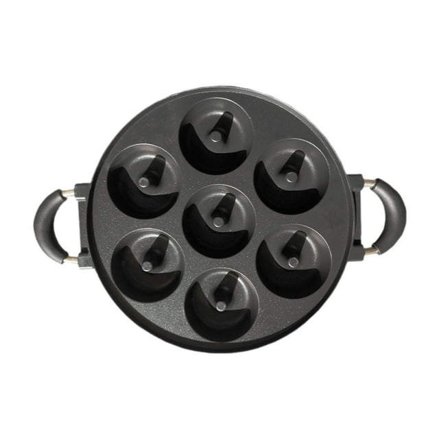 Donut Baking Pan Mini Donuts Maker Pan Multipropósito multipropósito Nonstick Hornut horno de donas Donut 7 hoyos Mini Waffle Maker para el desayuno