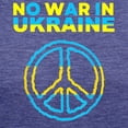 thumbnail image 3 of CafePress - No War In Ukraine Support American Ukraini T Shirt - Womens Tri-blend T-Shirt, 3 of 4
