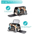 thumbnail image 5 of Corgi Premium Fabric Pet Bag - Durable 900D Oxford Cloth - Cozy Sherpa Base - Ideal for Cats - Adjustable Nylon Webbing Straps - 17x10x11.8in/43x26x30cm Size, 5 of 7