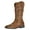 Tan, variant on Women's Western Cowboy Boots For Women Female Square Toe Brown Size 8.5