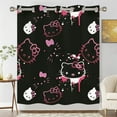 thumbnail image 2 of Hello kitty Blackout Curtains for Boys Girls Home Decor, Cartoon Fun Insulation Curtains, Bedroom Living Room Blackout Curtains 140x160cm, 2 of 5