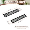 thumbnail image 2 of Uxcell 18 x 4" Rectangle Ventilation Grille Aluminum Air Vent Cover Black, 2 of 7