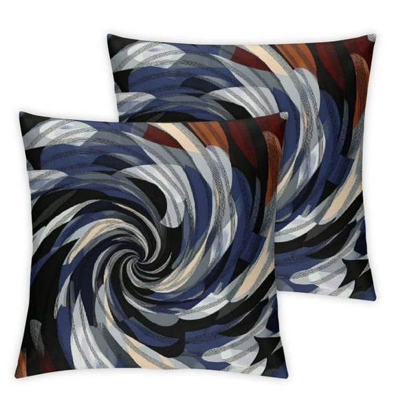 Throw Pillow Covers Modern Abstract Dark Blue Stripes Gray Black White Bold Grey Decorative Pillow Cases Home Decor Square Pillowcases