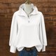 thumbnail image 1 of TaTaai 2026 Spring Summer Solid Color Button Top for Women Long Sleeve Round Neck Casual Blouse Soft Comfy Lightweight Daily Vacation Outfits Gift, 1 of 5