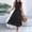 Black, variant on Tqcoqu Women's Sleeveless Smocked Bodice Ruffle Tiered Midi Dress Casual Swing Dress,Khaki,Women's S-XL