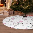 thumbnail image 6 of Yiaed Cute Poodle Dog Print Christmas Tree Skirt , Tree SkirtsTree Mat for Christmas Winter Holiday Indoor Decorations-30", 6 of 7