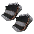 thumbnail image 6 of 6 Pairs Ankle Socks Ergonomic Design Non-Slip Cotton Elastic Wrinkle-Resistant Running Socks for Outdoor, 6 of 8