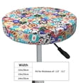 thumbnail image 4 of Hirioo Colored Casino Chips for Round Bar Stool Seat Covers Washable Stool Cushion Slipcover Elastic Bar Chair Covers for 12-14 Inch Chair-13 inch, 4 of 7