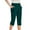 Green, variant on ZACPNCV Girls Capris Leggings Cotton Cropped Leggings School Uniform Pants for Girls Green 13-14 Years