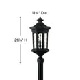 thumbnail image 4 of 4 Light Large Outdoor Low Voltage Post Top or Pier Mount Lantern in Traditional Style 11.75 inches Wide By 26.25 inches High-Oil Rubbed Bronze, 4 of 7
