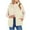 *Beige, variant on ClodeEU Womens Fleece Vest ,Plush Sleeveless Zip Vest With Pockets，V Neck Sherpa Vest，Casual Outwear Black,Womens Plus S