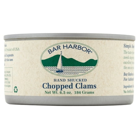 (2 Pack) Bar Harbor Chopped Clams - 6.5 oz. (Best Seafood In Bar Harbor Maine)