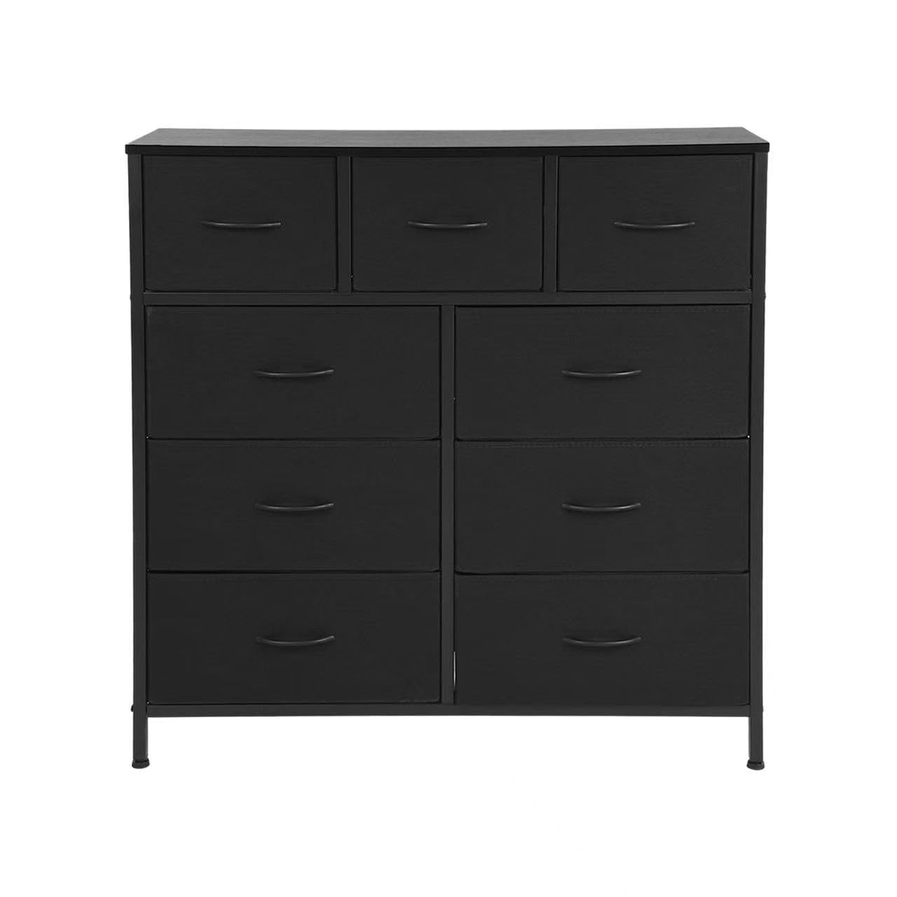 9 Drawers Bedroom Dresser, Chest of Drawers, Storage Organizer Unit, Closet, Entryway