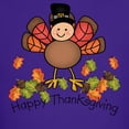 thumbnail image 3 of CafePress - Happy Thanksgiving Turkey T Shirt - Dark T-Shirt Kids XS-XL, 3 of 4