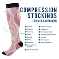 thumbnail image 2 of FORMRS Womens Knee High Socks Casual Long Thick Travel Daily Wear, 2 Pairs, Soft Brown Pattern, 2 of 6