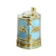 thumbnail image 3 of Caja para palillos de dientes, dispensador de palillos, soporte para caja, cubo para palillos de dientes, contenedor portátil Azul claro dorado, 3 of 9