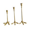 thumbnail image 3 of Candelador de 3 piezas con candelabro, soporte de velas, diseño de , soporte de velas de mesa de mesa para chimenea de Acción de Gracias en casa oro, 3 of 8