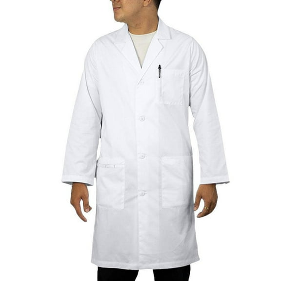 Panda Uniform by HeedFit Unisex 40" Medical Lab Coat – 10XL White