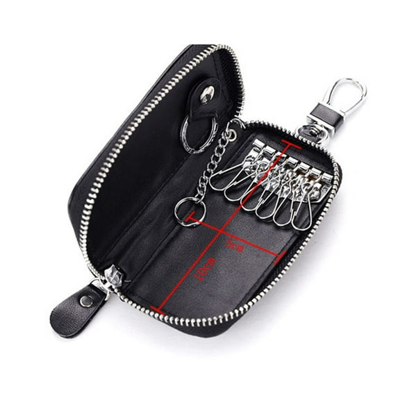 SWETRACE 1Pack Rectangular Leather Wallet Bag for Men Car Key Pouch Travel Use