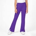 thumbnail image 2 of Girls Stretch Flared Pants Casual Trousers With Split For Autumn, 2 of 4