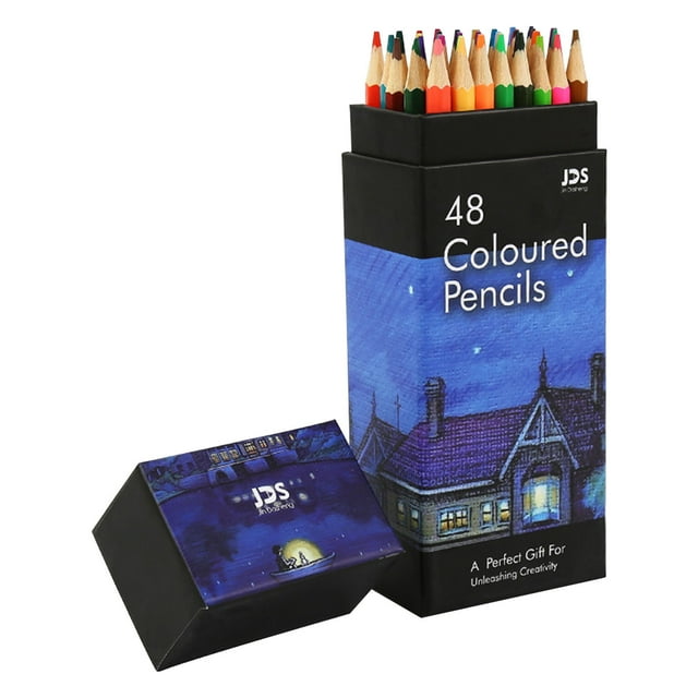 72 Color Oil Pencil Set, 48 Piece Drawing Kit, Professional Grade, Smooth Finish, for Artists, Illustration Writing Accessories, High-quality Materials, Creative Gifts, Art Supplies, Studio, Ihhxbz