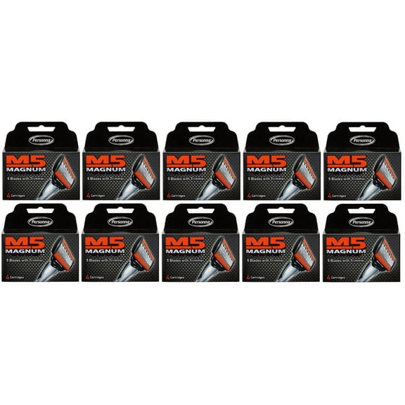 Personna M5 Magnum 5 Refill Razor Blade Cartridges, 4 ct. (Pack of 10)   Yes to Tomatoes Moisturizing Single Use Mask