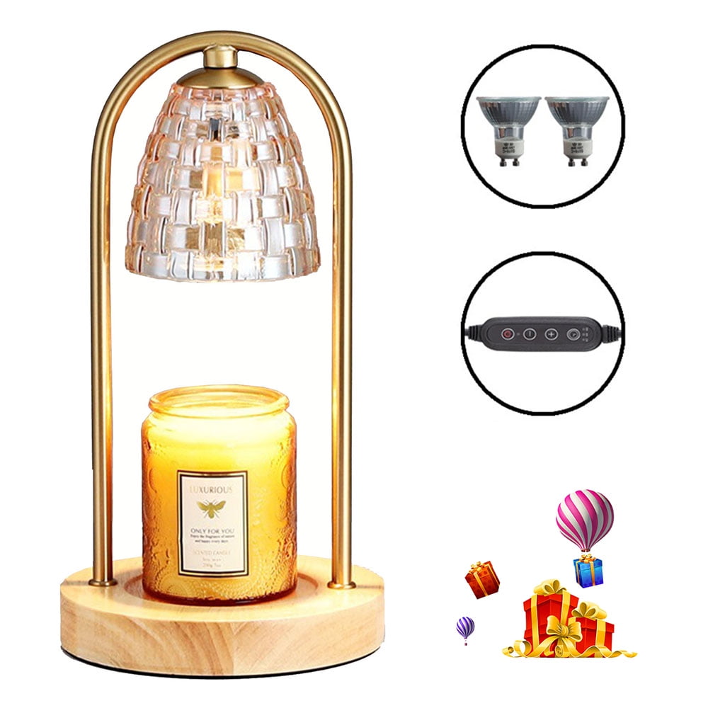 CJC Candle Warmer Lamp, Scented Candle Wax Light with 2 Bulbs, with