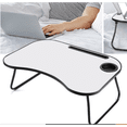 thumbnail image 5 of Foldable Laptop Desk Portable Tray Table Lap Desk Bed Stand Standing Table with Cup Holder and Slot for Reading Writing Eating, 5 of 5