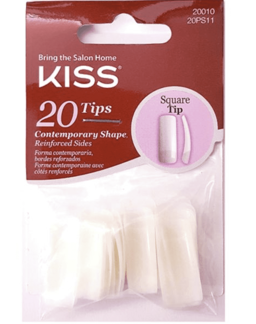 Kiss 20 Tips Square Tips 3 PACK (#20010 #20PS11)