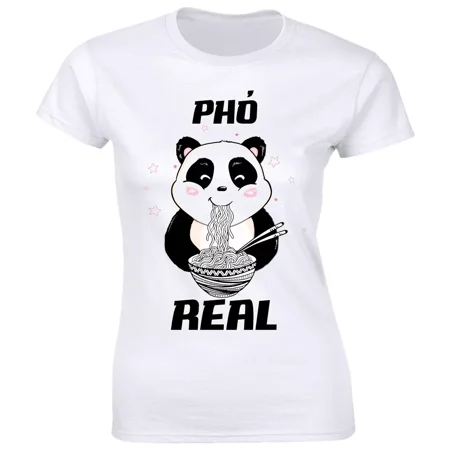 Gildan Pho Real With Cute Pandad Eating Noodles T-Shirt For Foolover Tee Gift For Men Women Unisex Tee