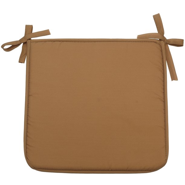 Kitchen Chair Pad Seat Cushion with Tie Rope, Plain Color Pad for