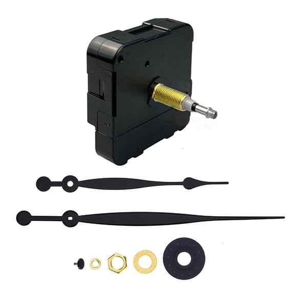 Giaone High Torque Long Shaft Clock Mechanism Kits with Hands for Wall Clocks Repair
