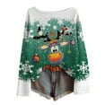 thumbnail image 4 of MHFRRA Sudadera con Capucha Sin Cabeza Atmosphere para Mujer Verde, 4 of 4