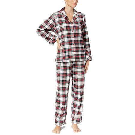 Charter Club Women's Cotton Flannel Pajama Set Stewart Plaid Size 3 ...