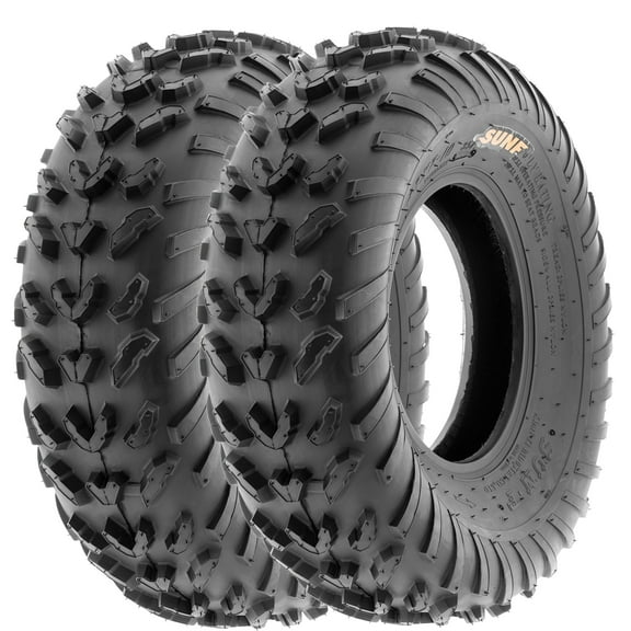 SunF ATV/UTV All Terrain Quad Tire 23x7-10 23x7x10 6 PR Tubeless A007 (Set of 2)